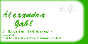 alexandra gabl business card